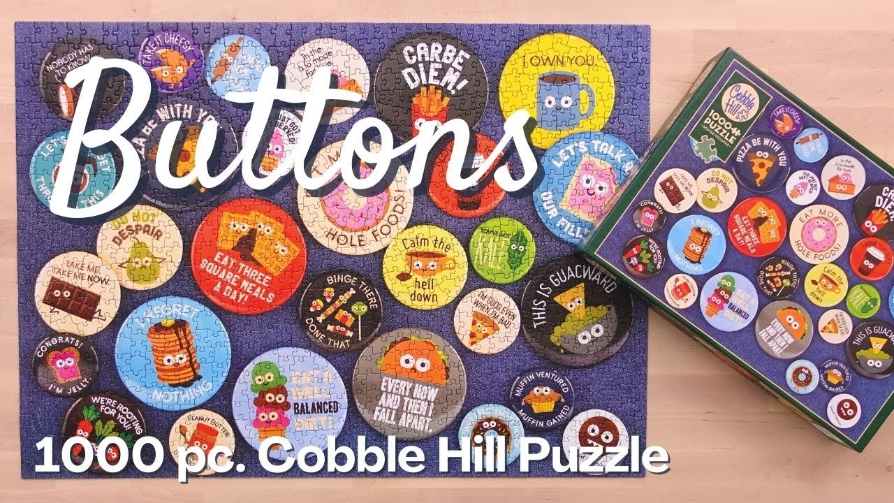Relax With a Puzzle - Cobble Hill 1000 pc. Puzzle - Buttons
