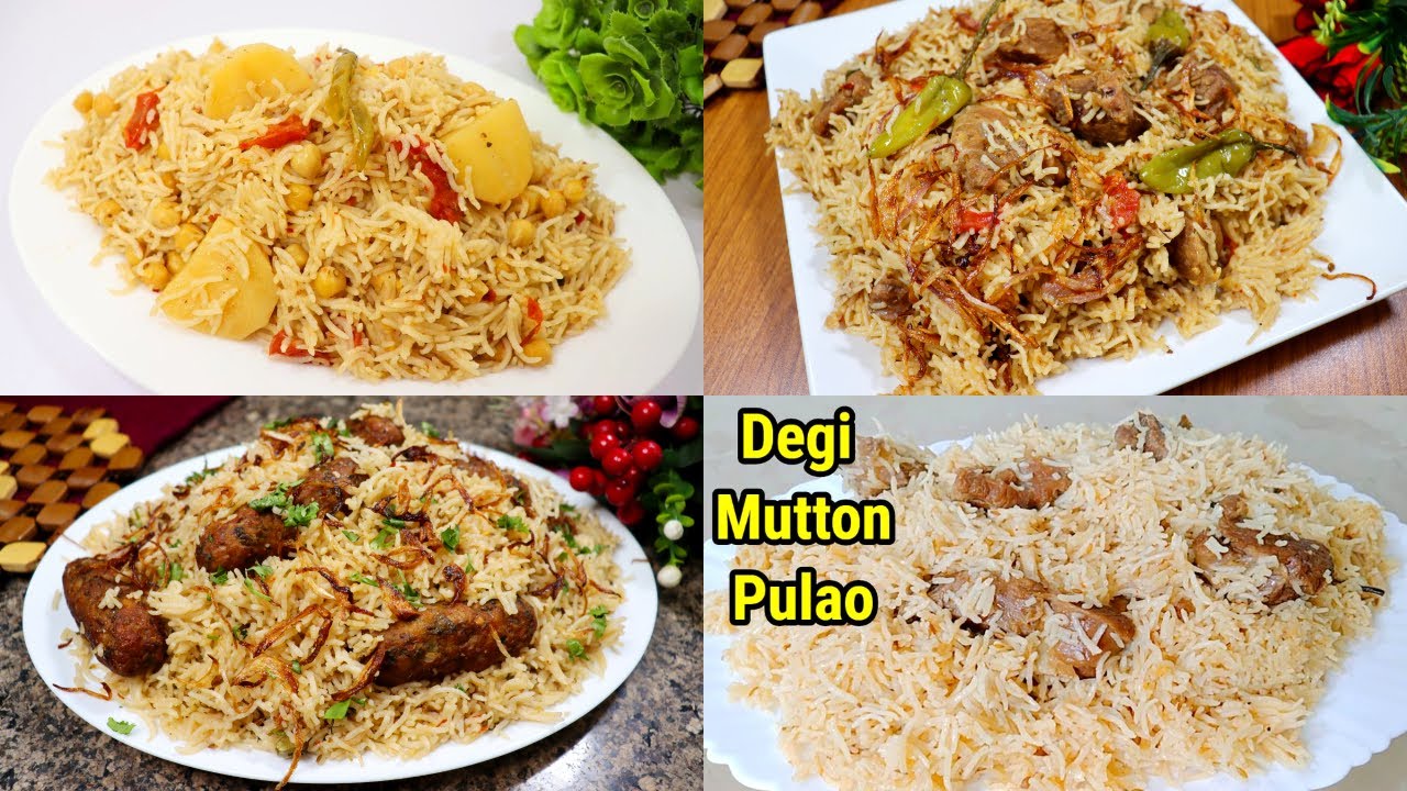 4 Delicious Pulao Recipes | Quick & Easy Pulao Recipes | Rice Recipes