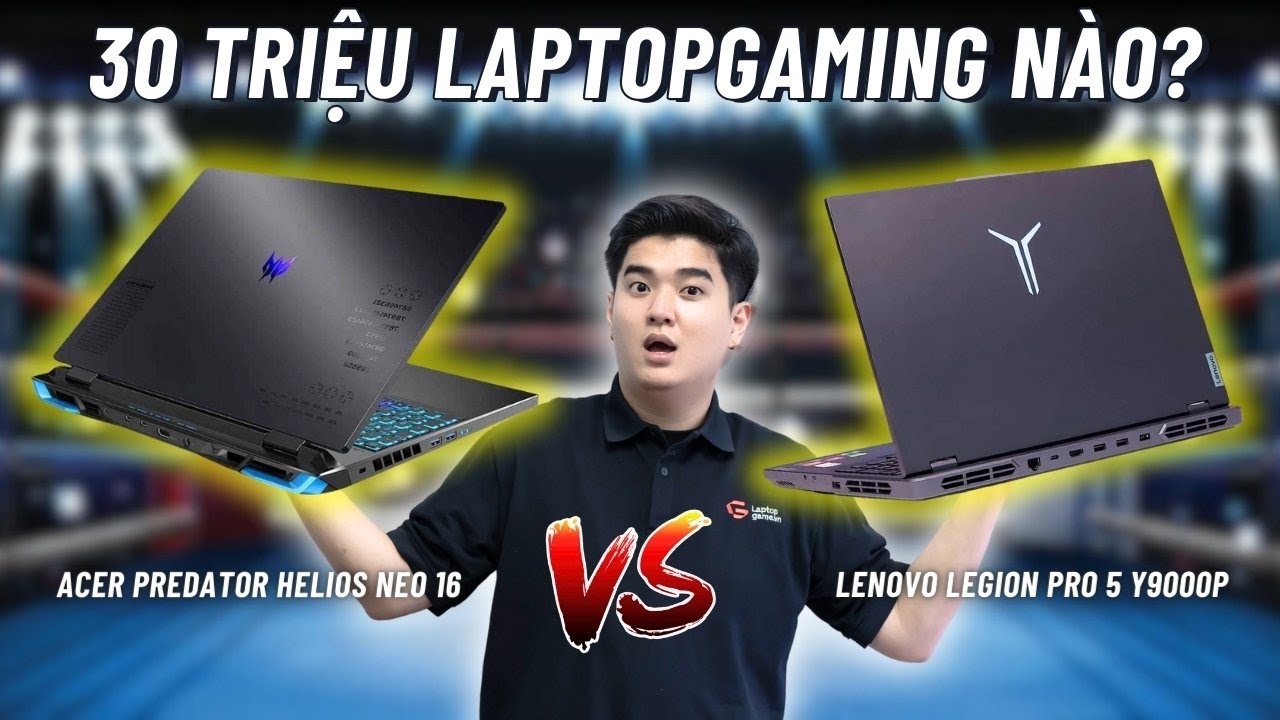 30 triệu thì nên chọn Laptopgaming nào ? | Acer Predator Helios Neo 16 hay Legion Pro 5 2023