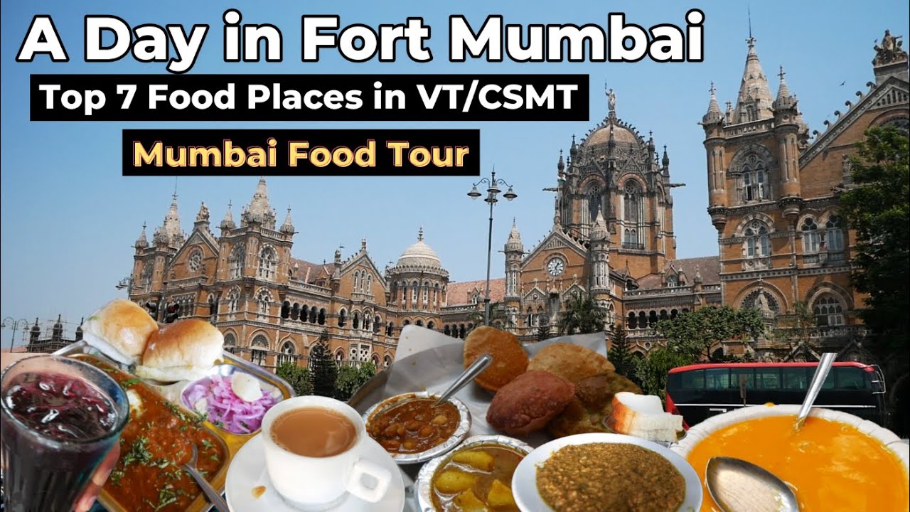 7 Best Food Places in VT/CSMT Fort Mumbai | Mumbai Food 2025 | Cannon Pav Bhaji | Pancham Puriwala