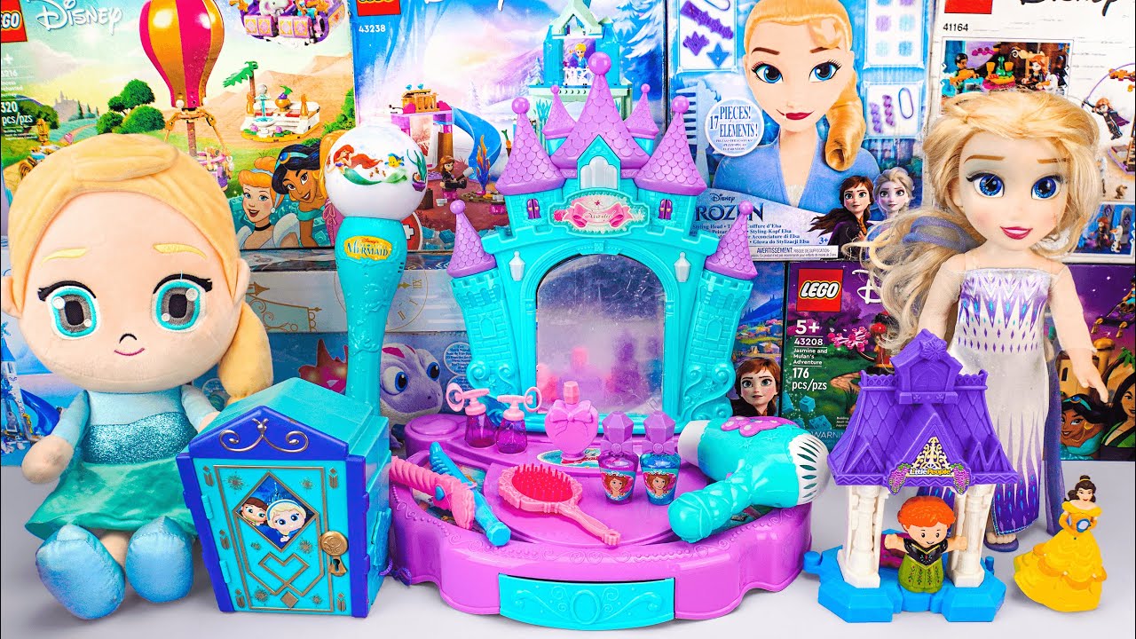 Unboxing Elsa Magic Makeup Table Toy | Elsa's Bedroom Playset | Disney Frozen Toys Review
