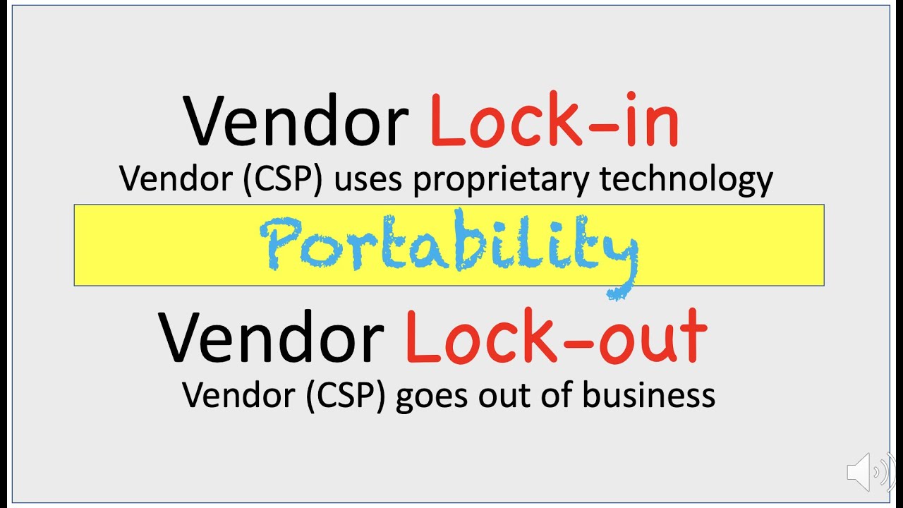 CCSP: What is Vendor Lock-in and Lock-out?