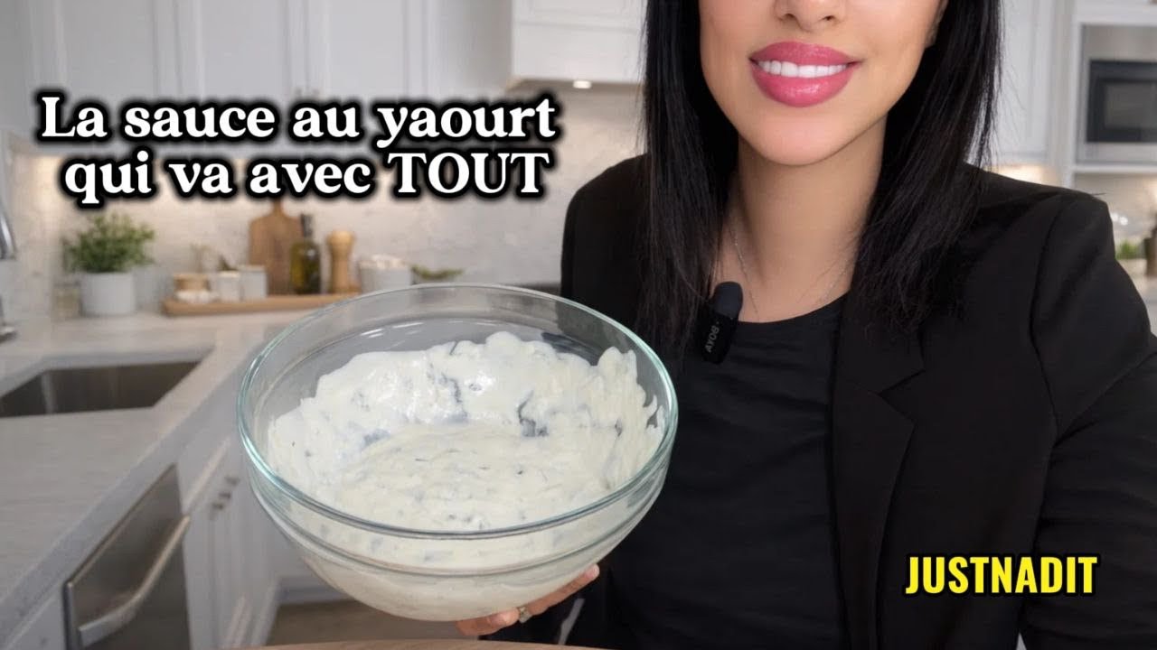 La sauce au yaourt qui va avec TOUT (simple & rapide)