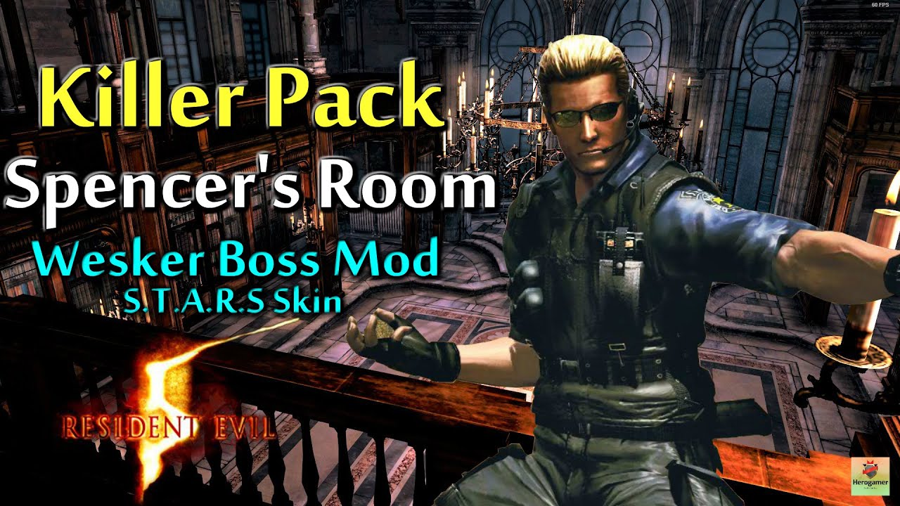 Resident evil 5 Killer Pack Mercenaries Mode with Wesker Boss Mod - Spencer's Room