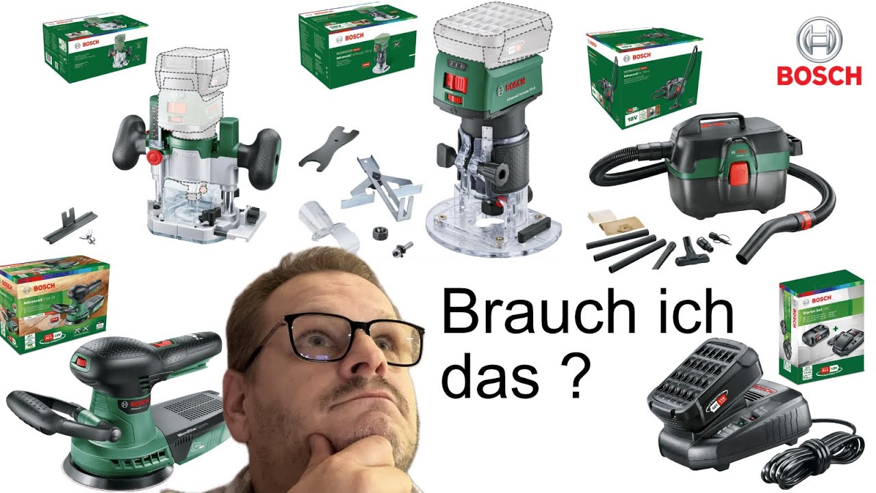 Unverzichtbare Geräte für DIY ! ( hier die von Bosch )