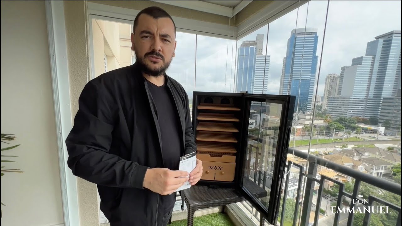 DON EMMANUEL : Unboxing e Review do Termo Umidor para Charutos Sensatti Compressor SNC82