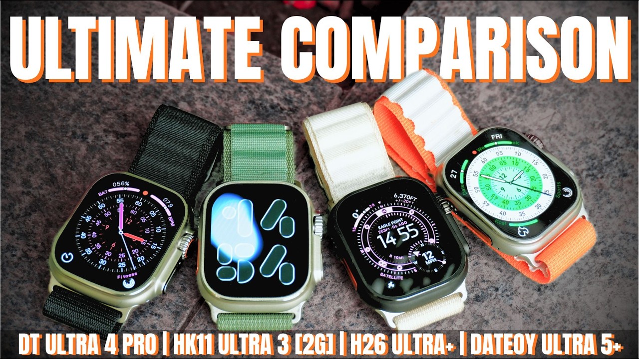DT Ultra 4 Pro vs HK11 Ultra 3 [2G] vs H26 Ultra+ vs Ultra 5+ | THE ULTIMATE COMPARISON