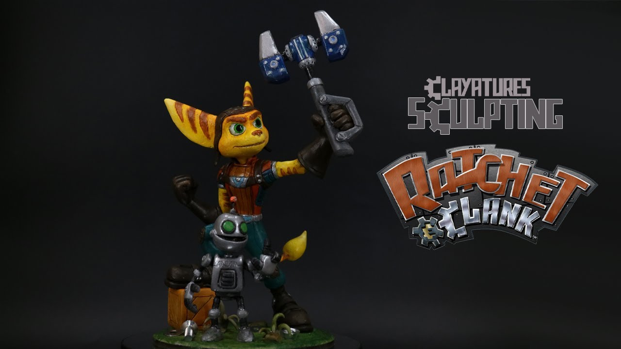 Sculpting Ratchet and Clank - Clayatures