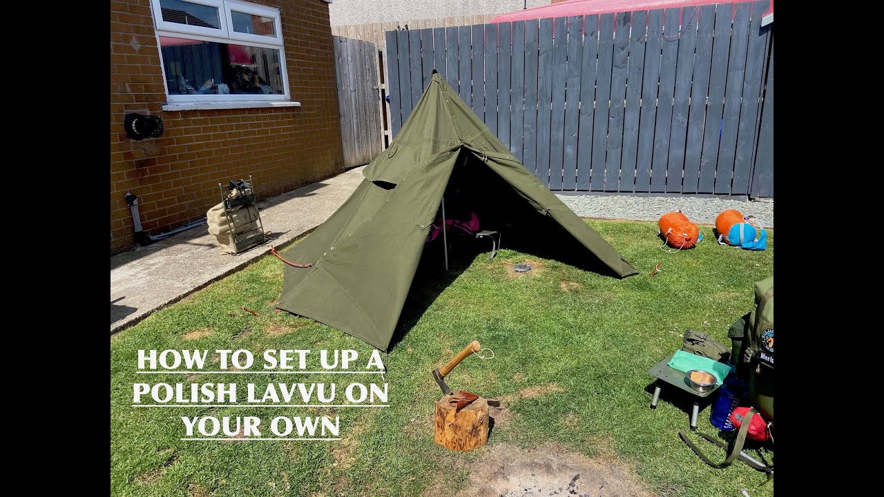Beginners guide to erecting a Polish Lavvu on your own - How to hints tips and tricks