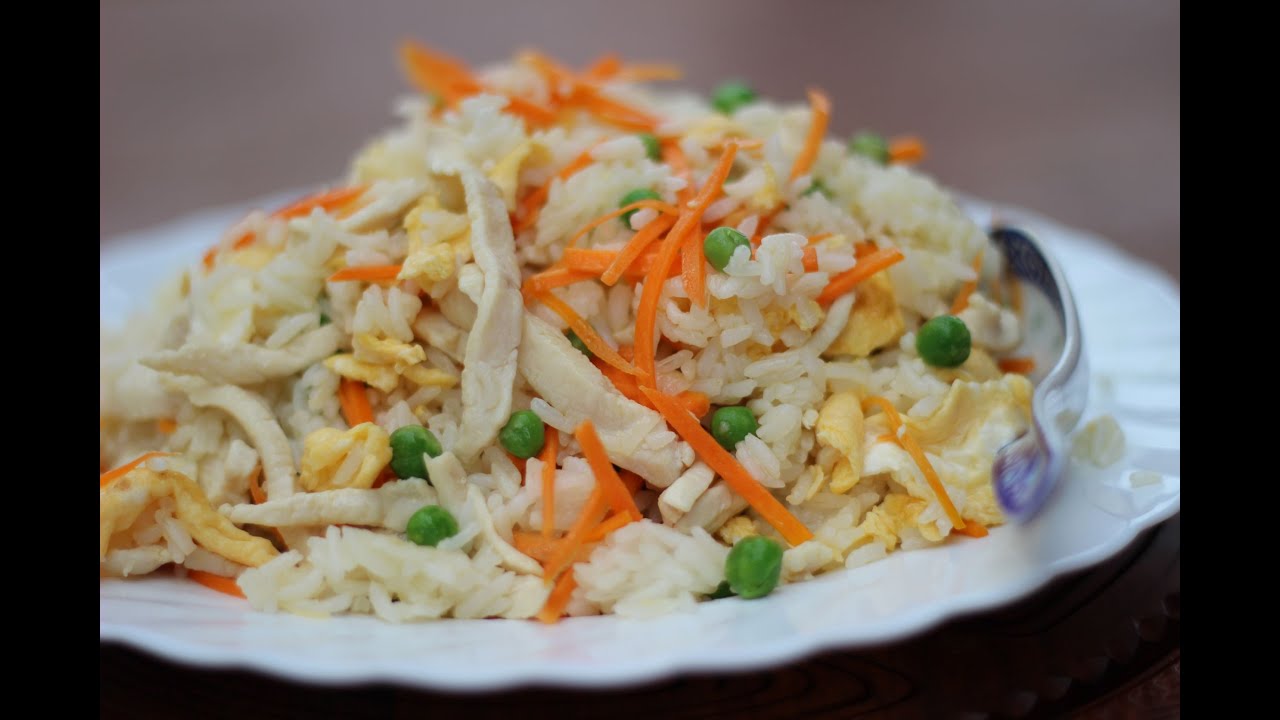 Arroz con pollo (estilo chino) | Arroz frito con pollo chino | Receta original