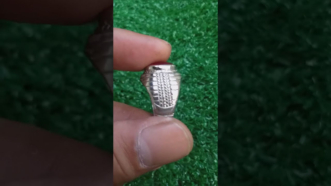 SOLD OUT - Batu Akik Natural Red Cyclop Papua Sz Kantor Dim-16 Merahnya Elegant Ring Tanam Simple