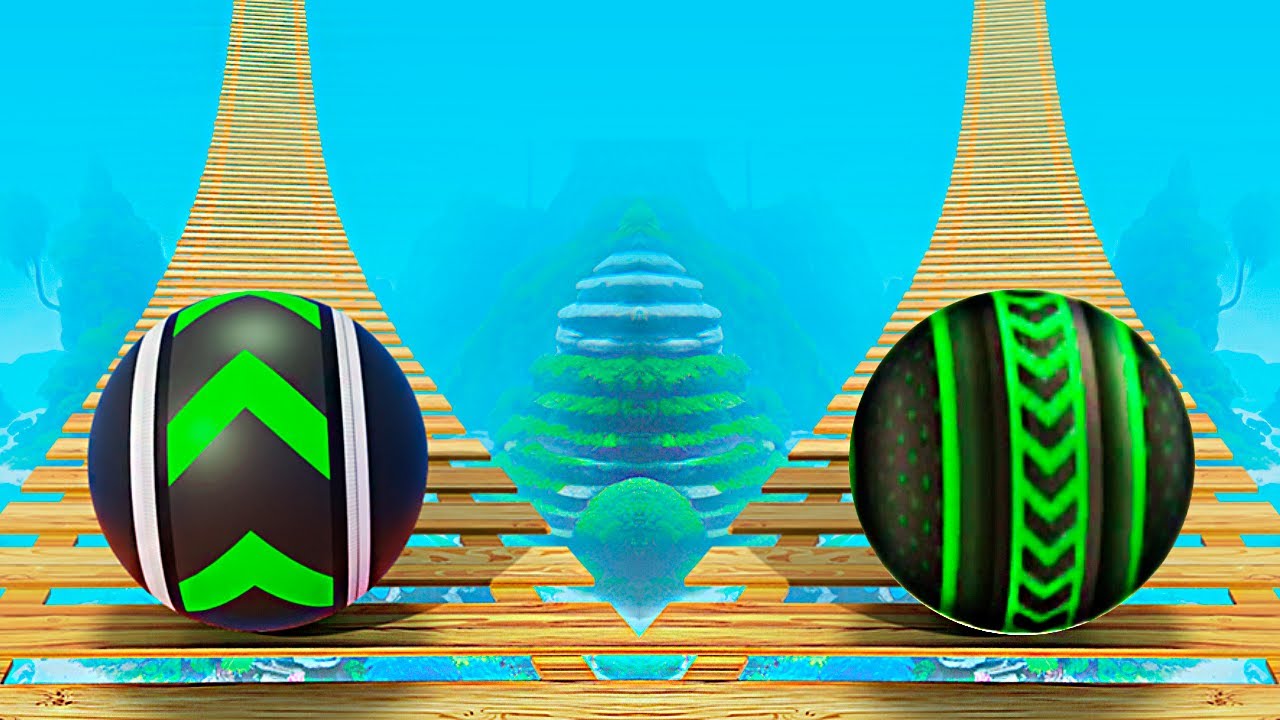 Skyball Run Rolling Ball Game - Going Balls Through Tricky Paths