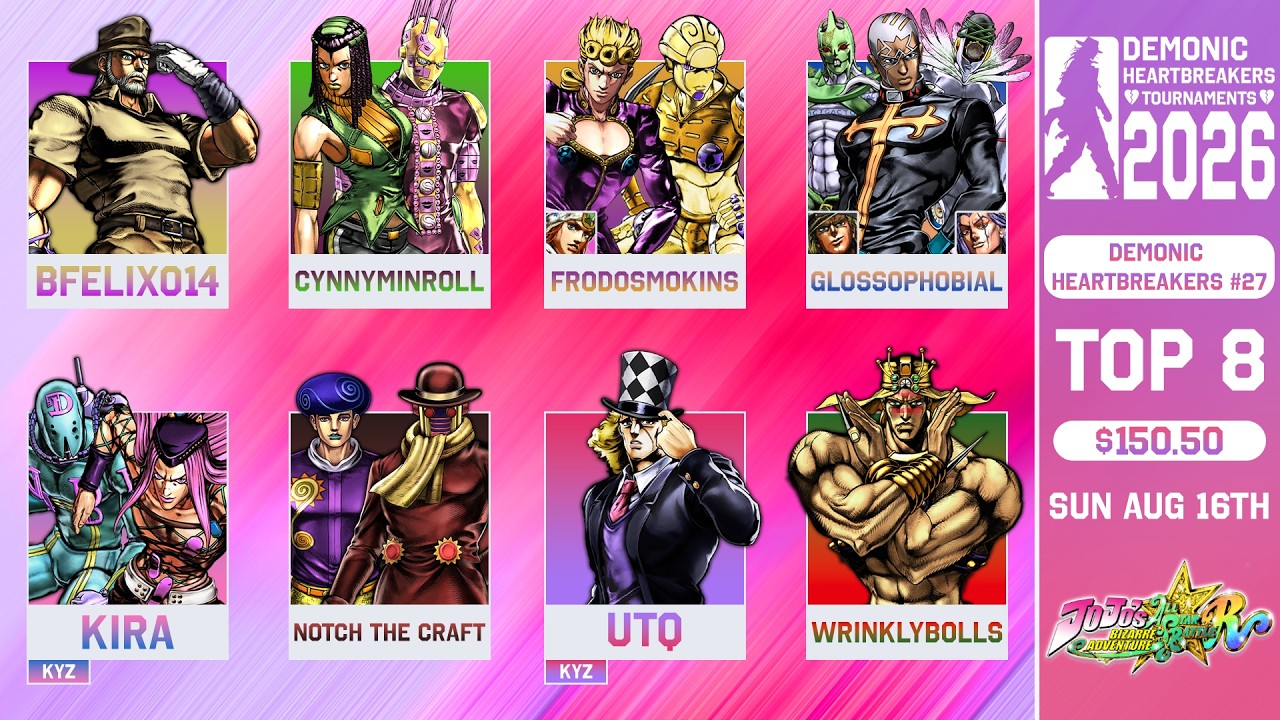 Demonic Heartbreakers #27 | JoJo's All Star Battle R Tournament Top 8
