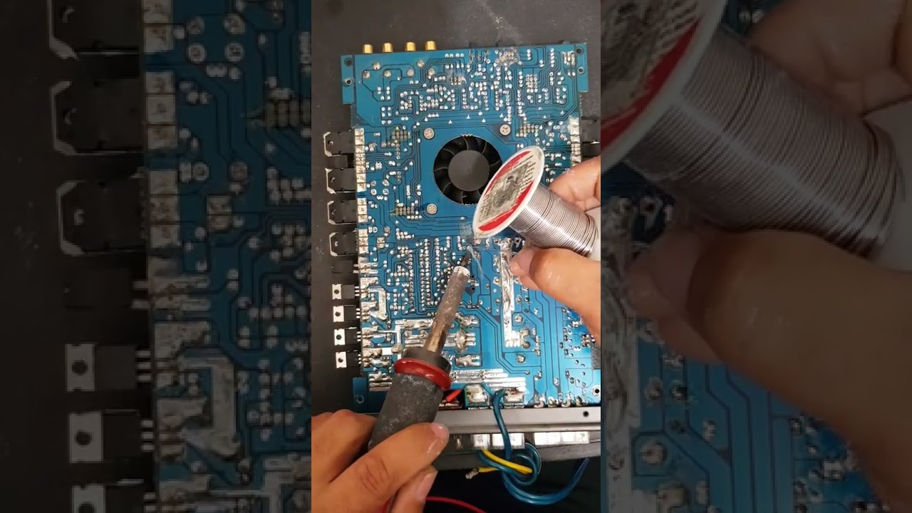 REPARACION DE AMPLIFICADOR DE CARRO AUDIO FONICS EN PROTECCIÓN