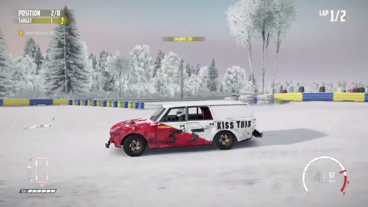 Exciting Wreckfest Race in the Snow