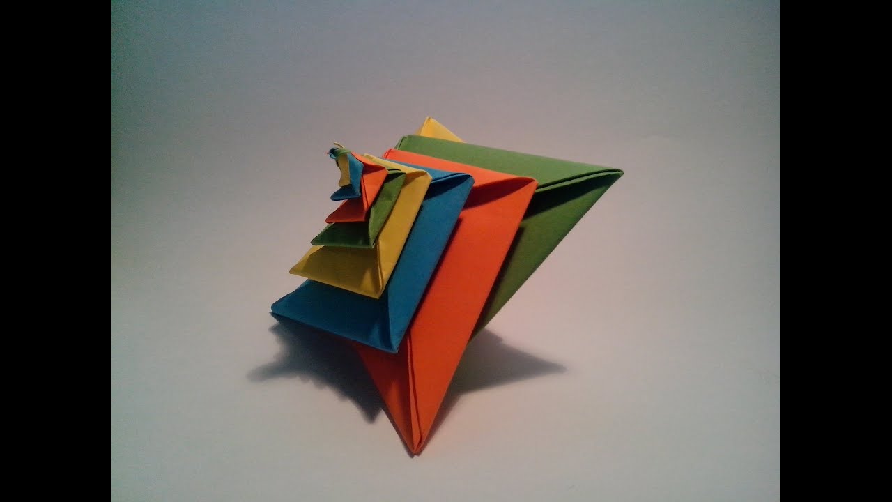 Como hacer una espiral de papel (Origami modular 3D)