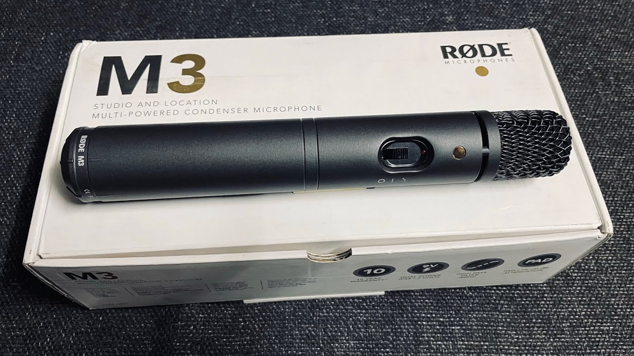 Rode M3 microphone unboxing