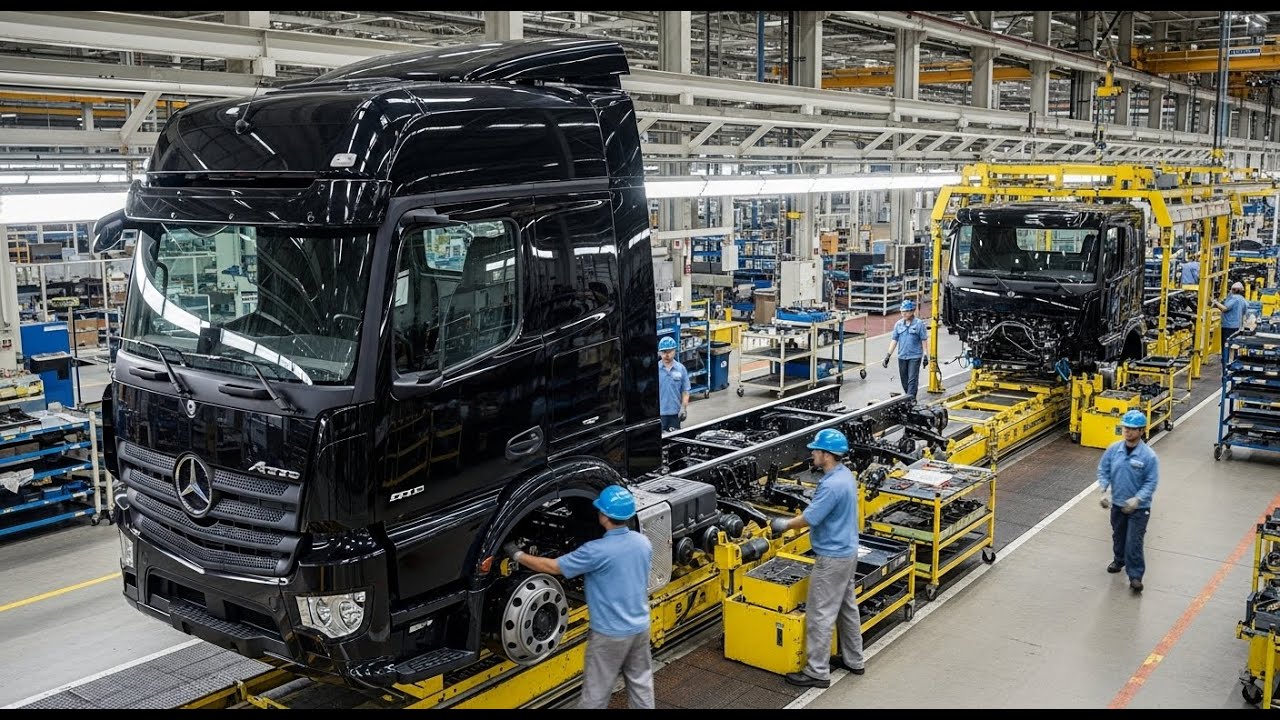 Inside The Mercedes-Benz Actros Factory: Heavy-Duty Truck Manufacturing (Full Process)