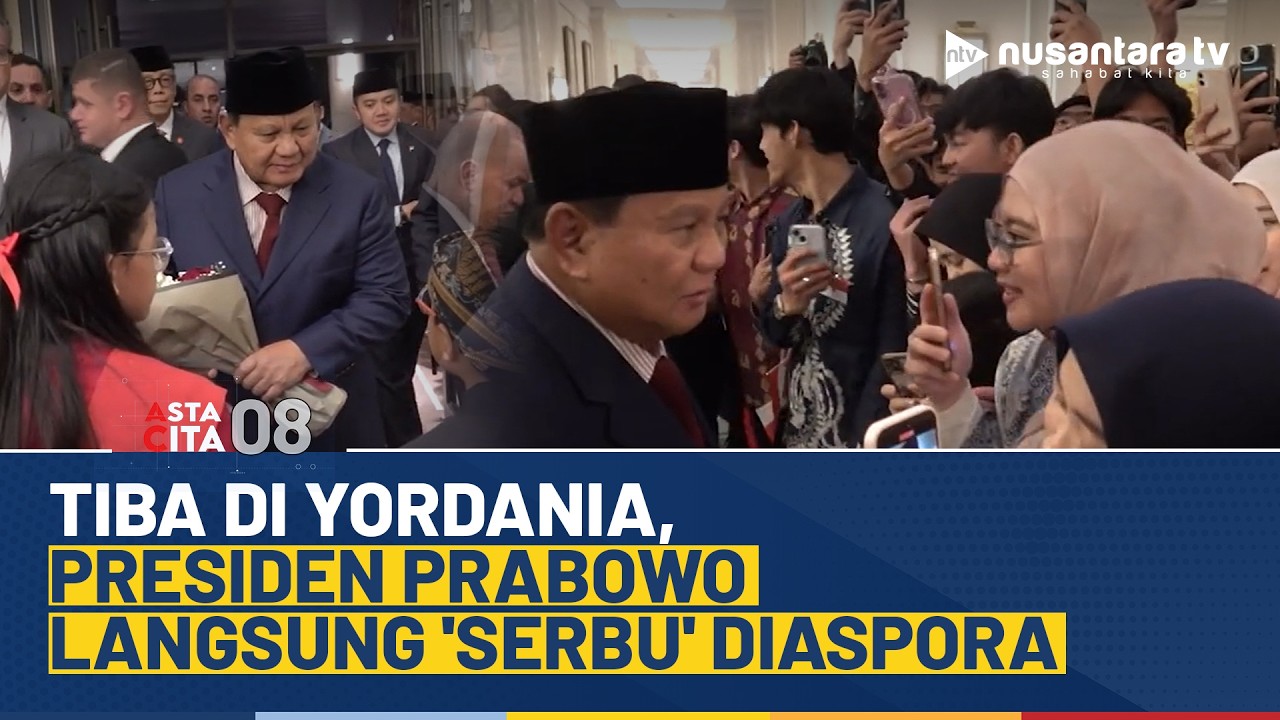 Momen Pertemuan Presiden Prabowo dengan Diaspora Indonesia di Yordania| ASTA CITA 08