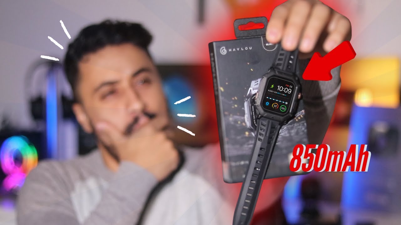 هذه الساعة تشتغل 100 يوم بدون شحن 😱 haylou iron n1