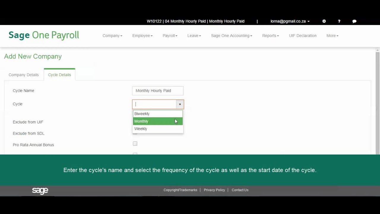 Sage Business Cloud - Payroll: How to add a company