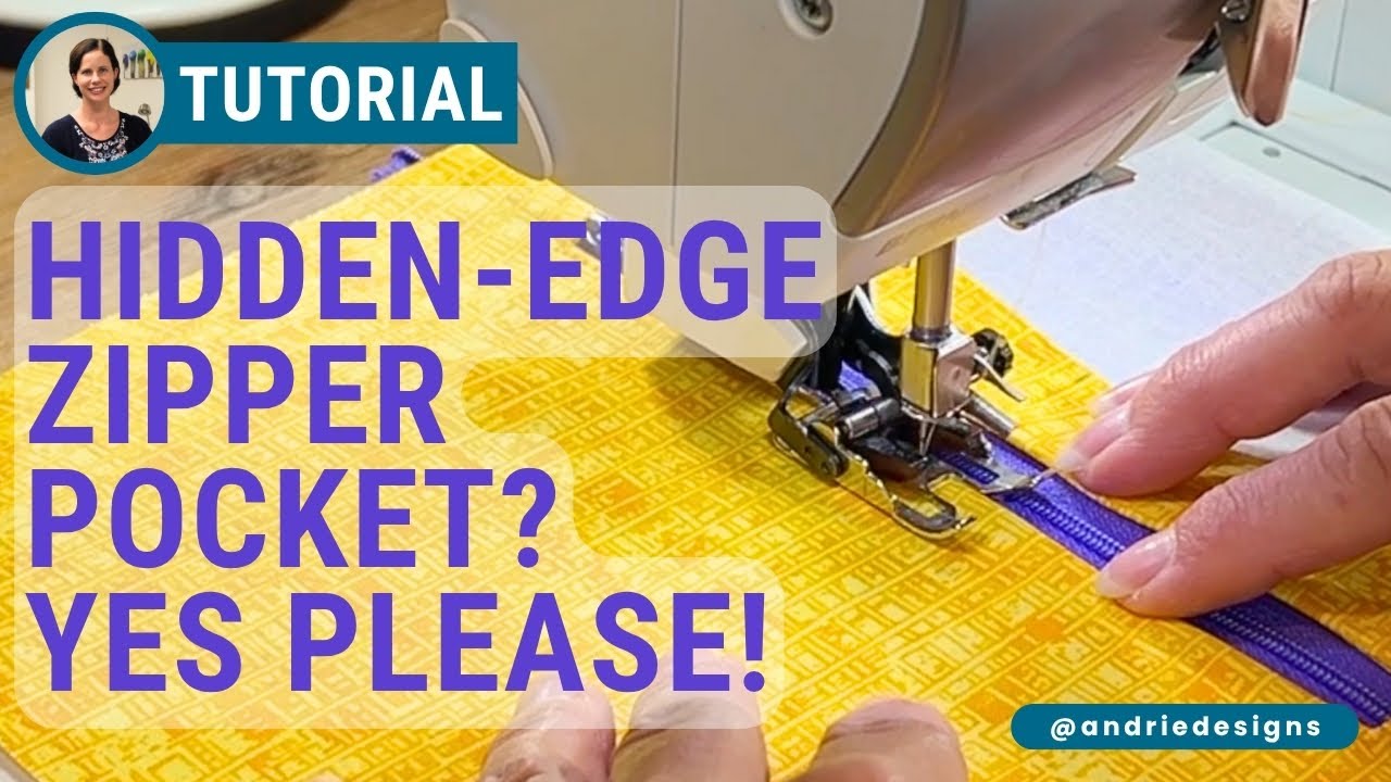 How to Sew a Hidden-Edge Zipper Pocket! | Tidy, Professional Finish Every Time