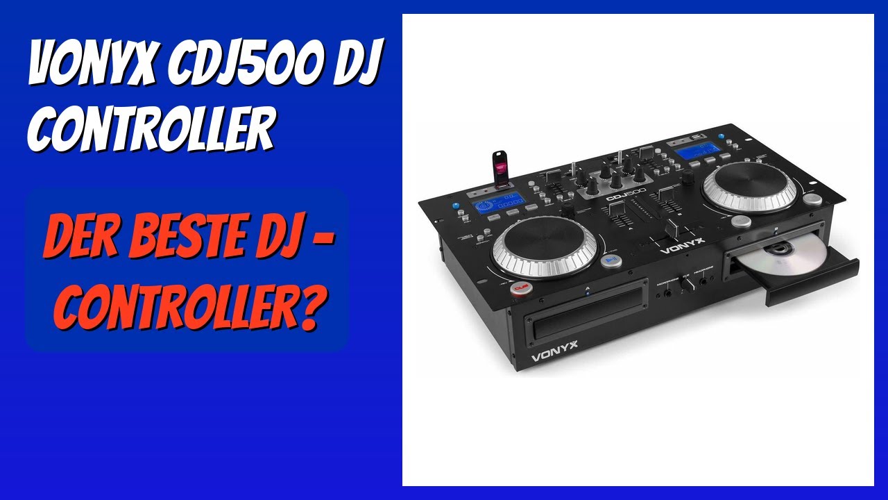 BEWERTUNG (2026): Vonyx CDJ500 DJ Controller. Infos