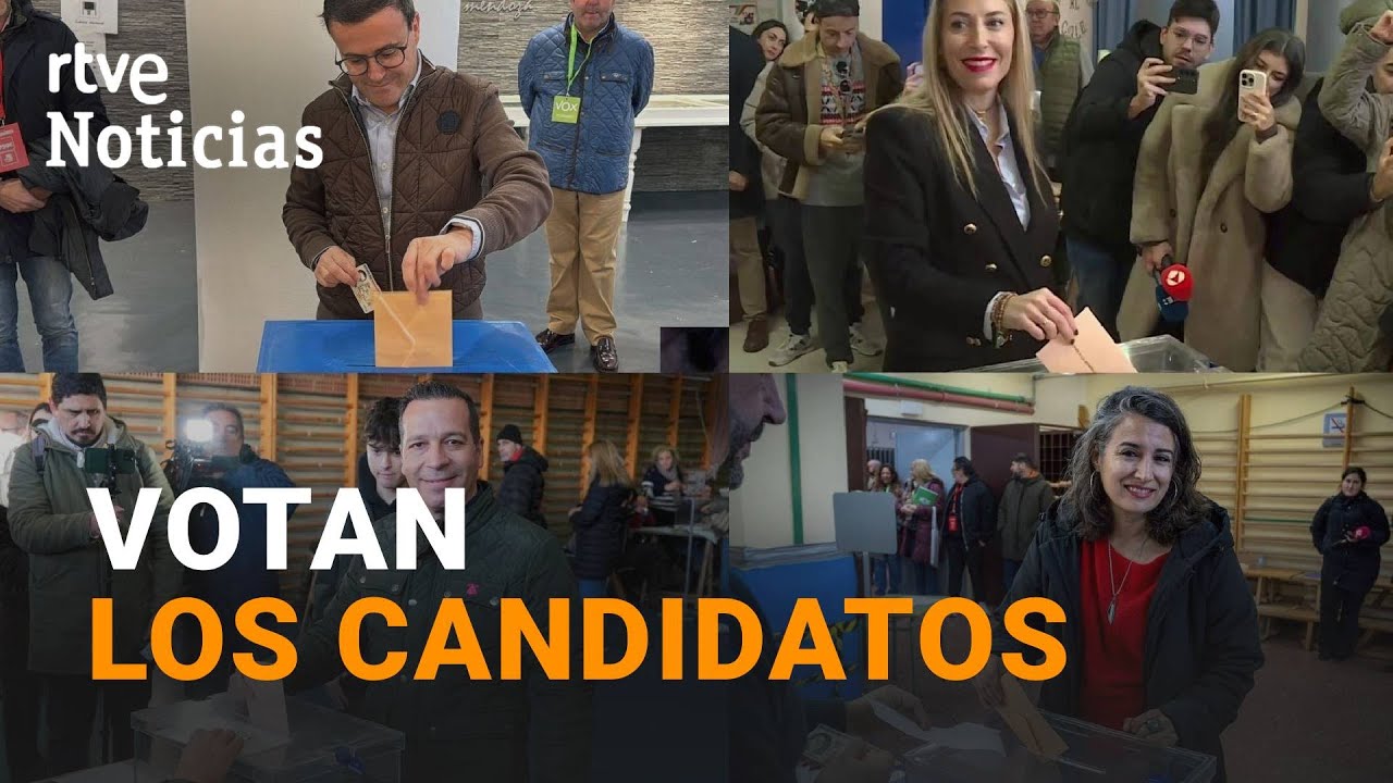 ELECCIONES EXTREMADURA | LOS CANDIDATOS VOTAN EN SUS RESPECTIVOS COLEGIOS | RTVE