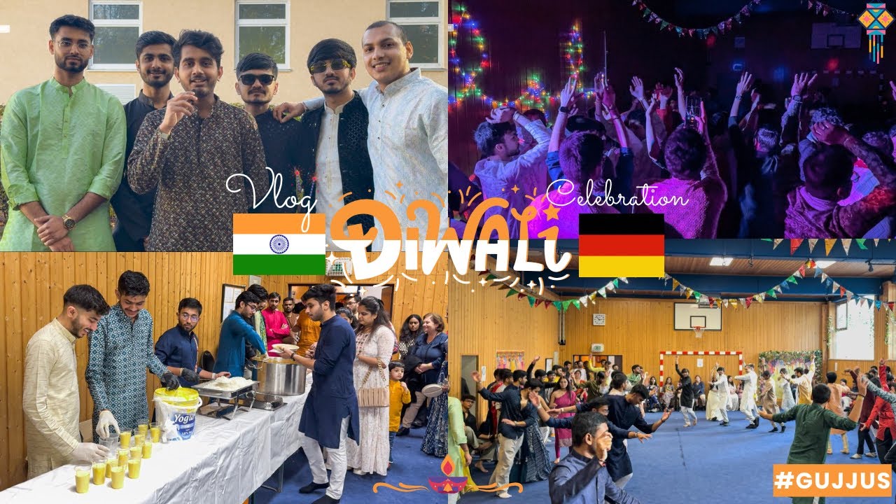 Diwali Celebration In Germany 2024 🇩🇪 | Indian Festival With Families 🇮🇳 #diwali #indian #trending