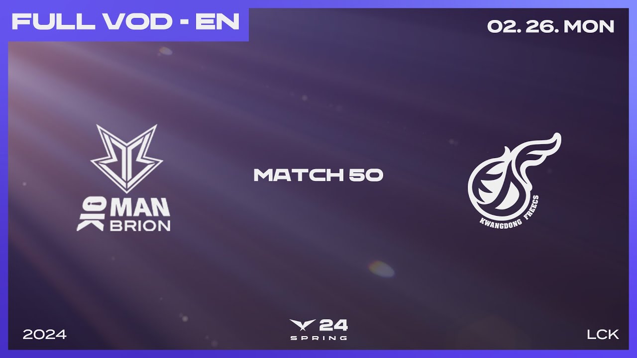 BRO vs KDF | 2024 LCK Spring Split