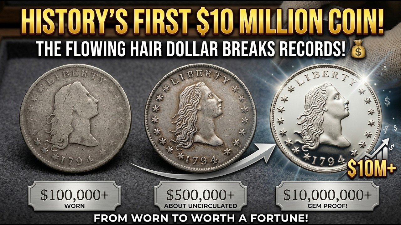 1794 Flowing Hair Silver Dollar  | The First $10 Million Coin in History! #rarecoins #rctstorywithAJ