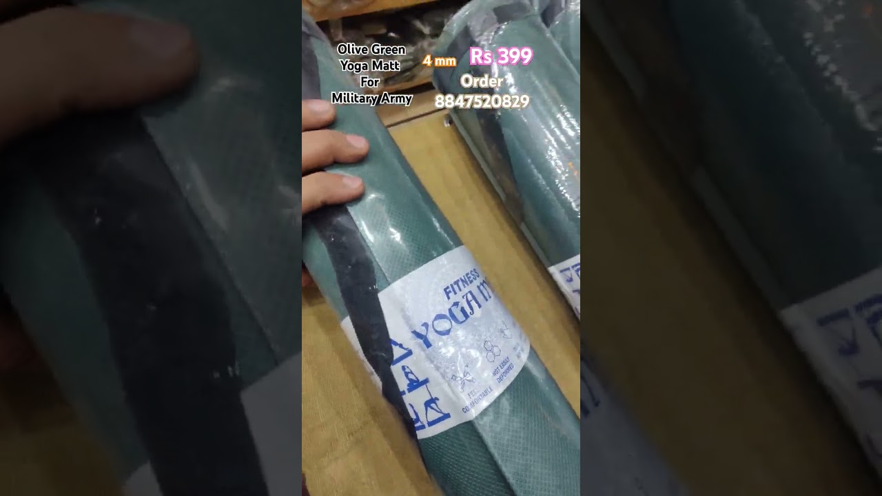 Olive green yoga matt 