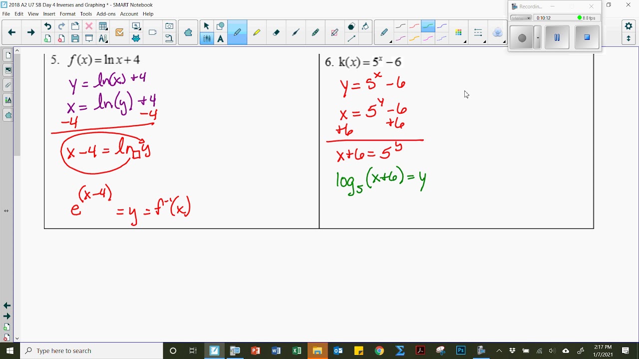 A2 U7 D4 Inverses
