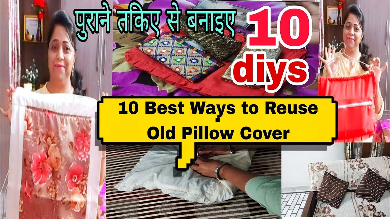 10 🤗Genius Ideas to Reuse Old Pillow Covers | No Cost DIY Ideas | How to Use Old Pillow Covers