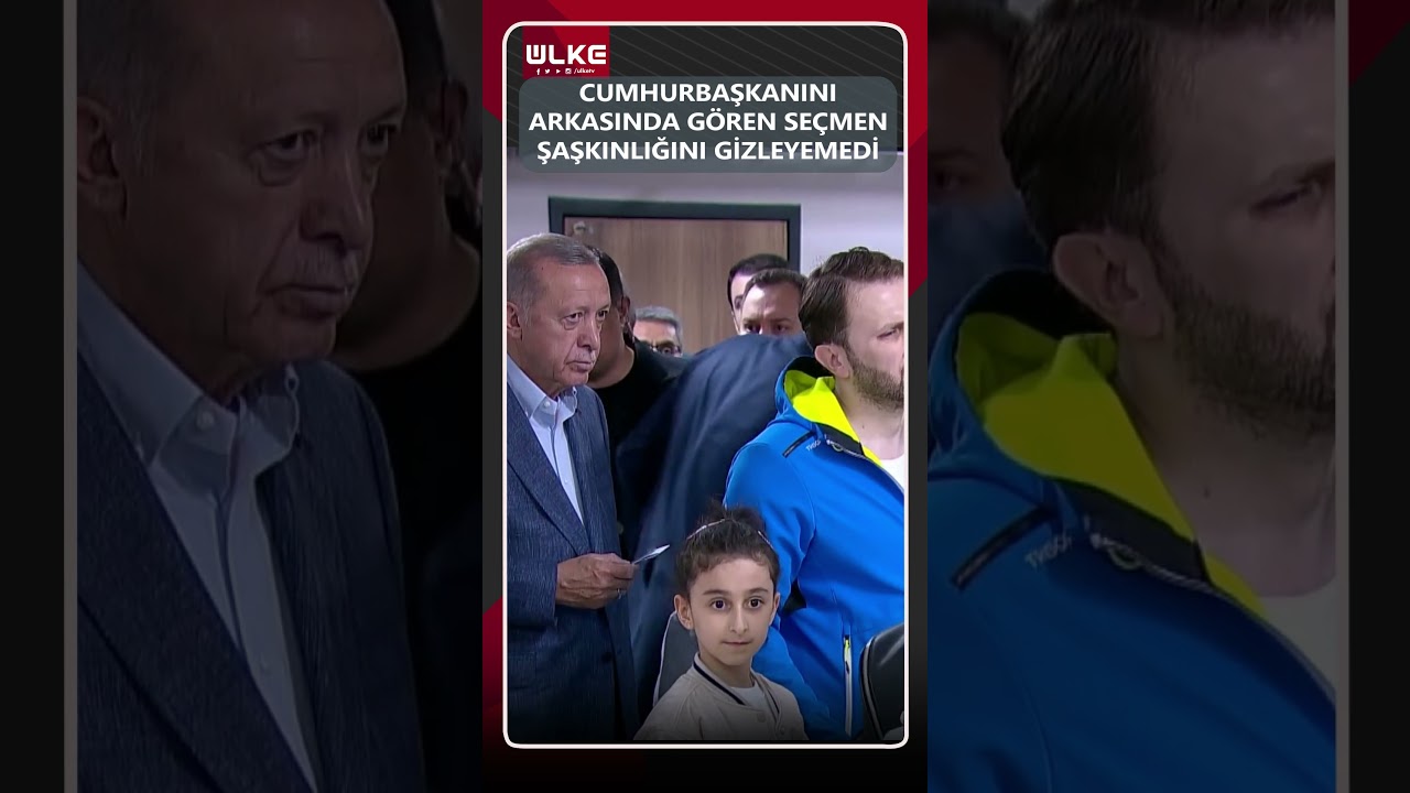 Cumhurbaşkanı Erdoğan'ı Arkasında G&ouml;ren Se&ccedil;men B&uuml;y&uuml;k Şaşkınlık Yaşadı!