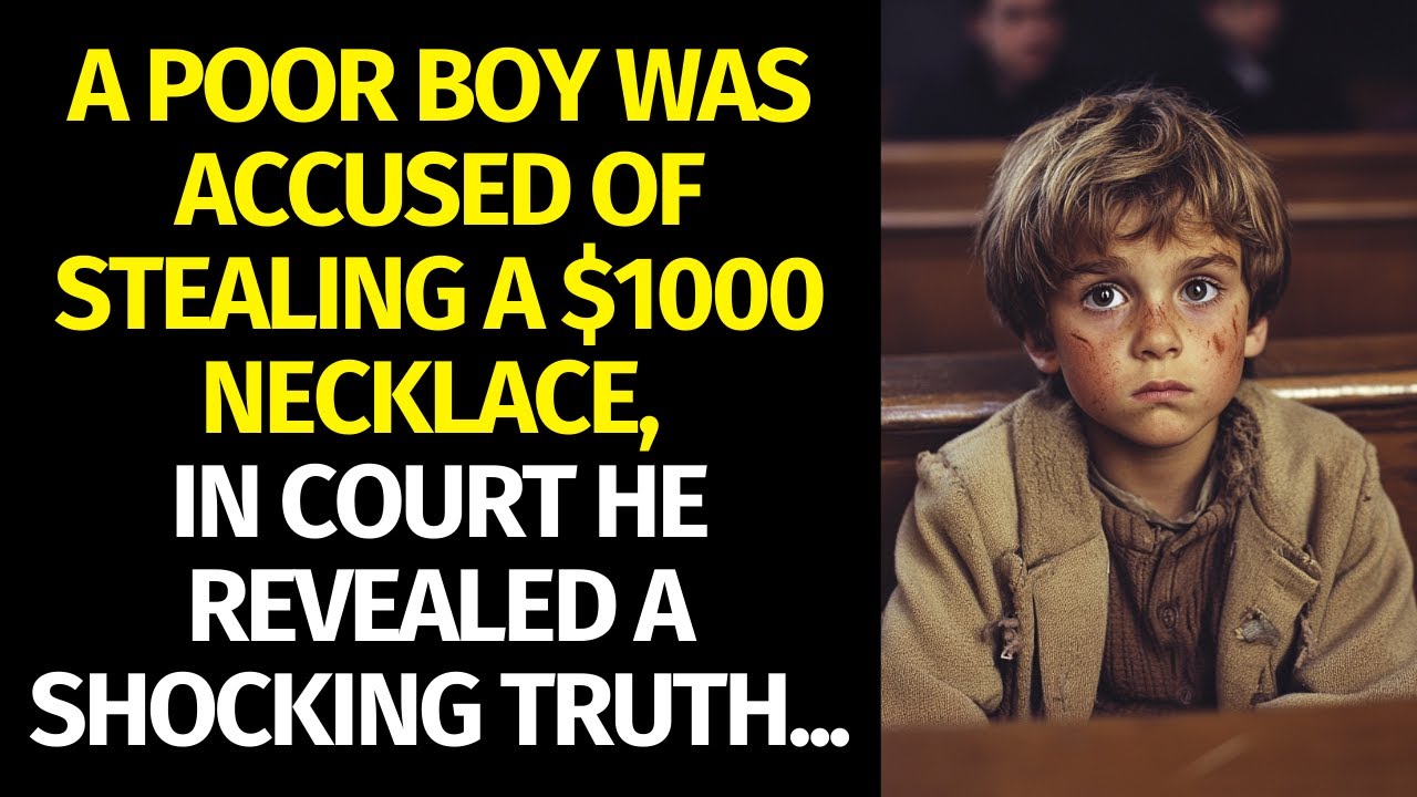 A poor boy was accused of stealing a $1000 necklace, in court he revealed a shocking truth...