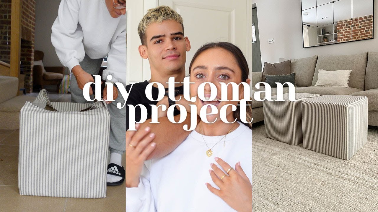 I DIY'd an ottoman footstool (mcgee & co target inspired) + changes to our lounge!