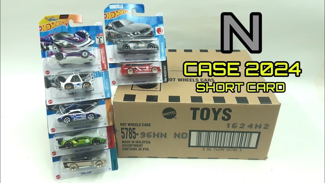 Unboxing Hot Wheels Case N 2024 - Short Card Box