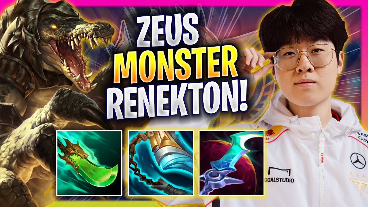 ZEUS IS A MONSTER WITH RENEKTON! - HLE Zeus Plays Renekton TOP vs Shen! | Season 2024