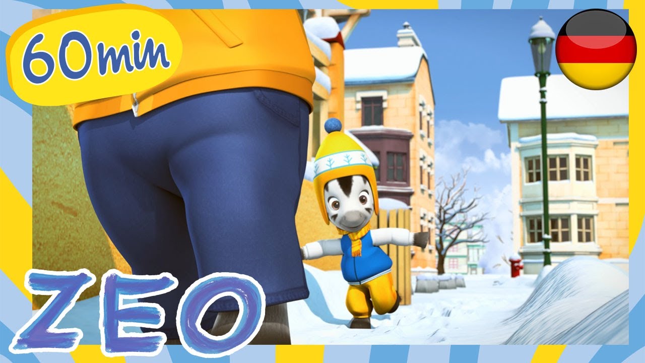 1 Stunde Zeo auf Deutsch 🦓 Fußspuren im Schnee ❄️ GANZE EPISODEN | süße Cartoons