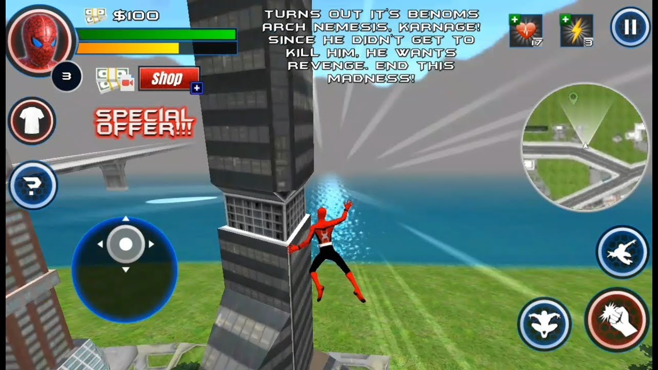 Spider Boy San Andreas Crime City | Flying Spider Vs Venom Monster - Android GamePlay