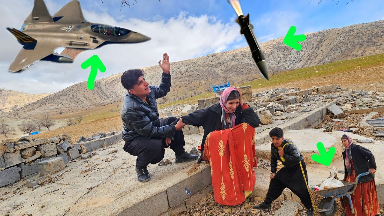 Nomadic Mother Returns to Her Destroyed Home During War