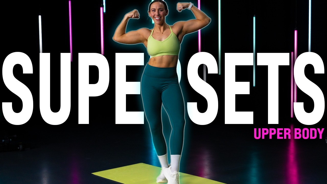 Superserie wzmacniające g&oacute;rne partie ciała | 30-minutowy trening z hantlami typu push & pull!
