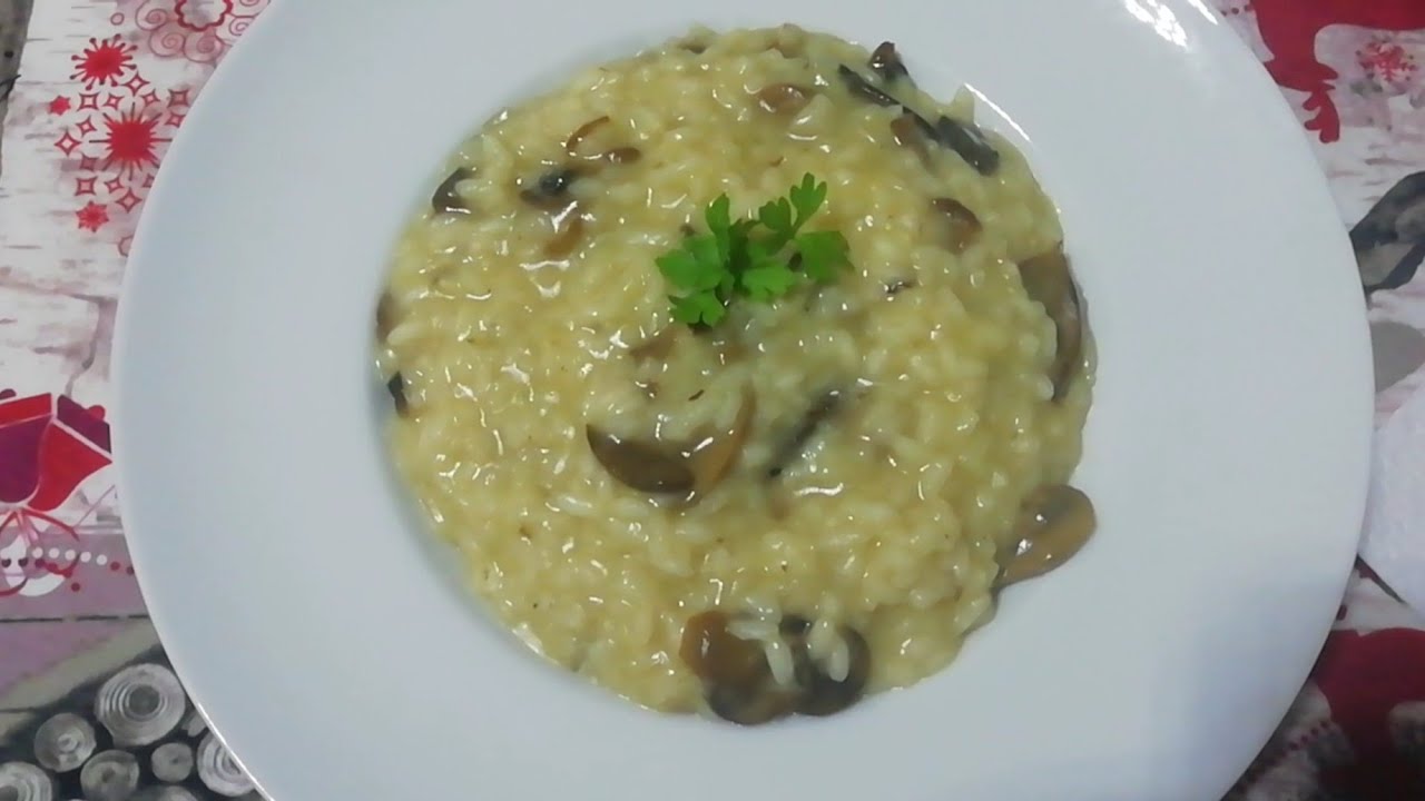 Risotto ai funghi con bimby per 2 persone