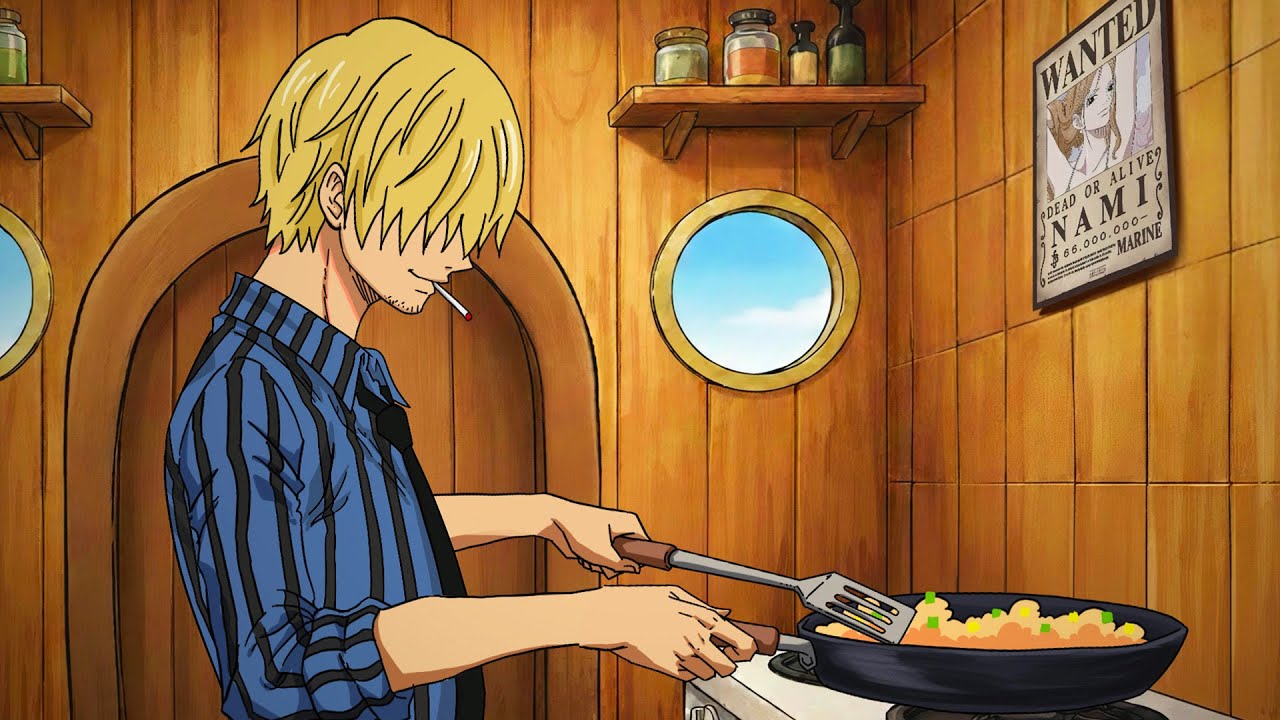 Cozy Cafe, Restaurant, Kitchen BGM | Focus session with Sanji Cooking | 1 HOUR 🎧📀 【勉強・配信・作業用・店内BGM】
