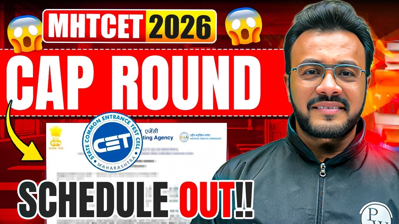 🚨 MHT CET 2026 Counselling Schedule Out | CAP, ILS & Spot Round Complete Dates #capround2026