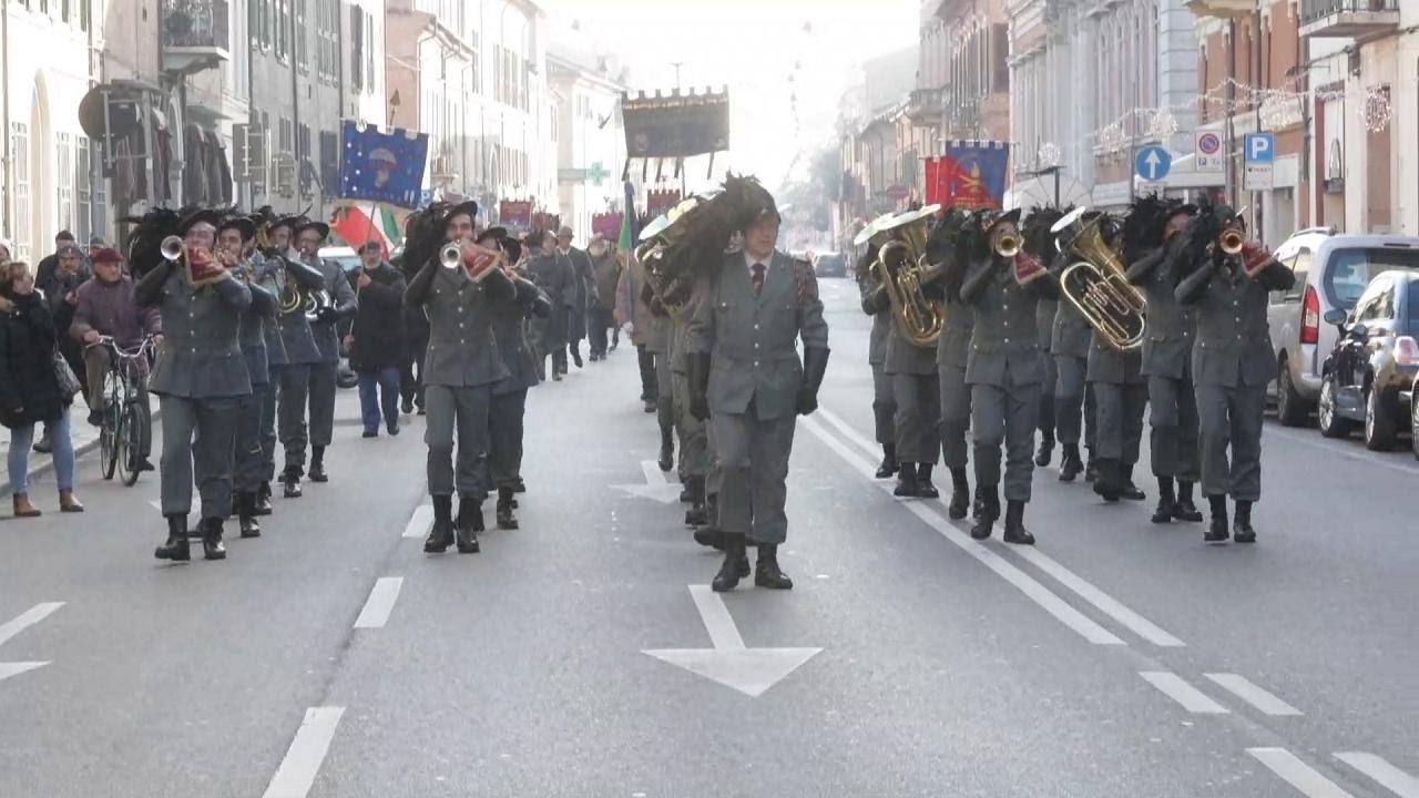 Una festa per i bersaglieri in centro a Ferrara