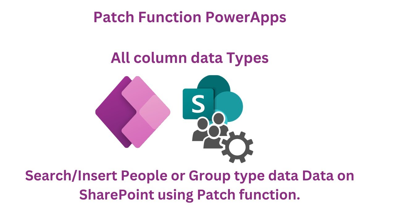 Insert People or Group datatype  on Sharepoint using Patch function through Canvas App | Power Apps