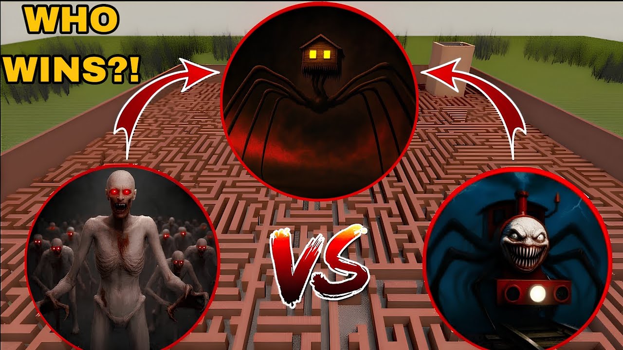 Garry’s Mod: SCP-096 VS Choo Choo Charles VS House Head (WHO WINS?)