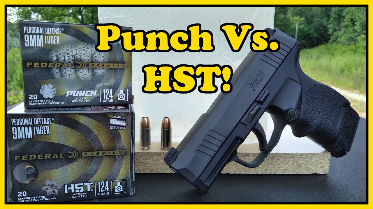 Federal Premium 9mm Punch vs. HST Ballistic Gel Test! Did the HST Redeem Itself?